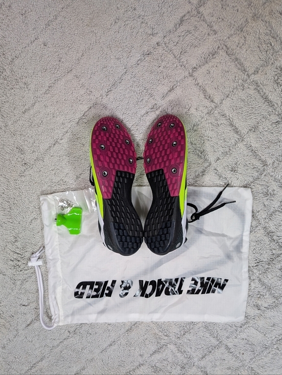 Nike Zoom Rival 6 XC Volt Pink Black  Cross Country Spikes Mens 7.5 DX7999-700